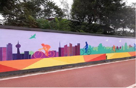 玉屏墙体彩绘-围墙