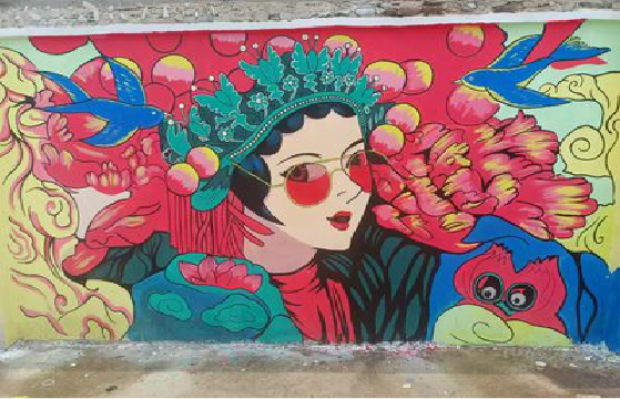 玉屏墙体彩绘-网红墙