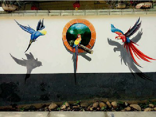 玉屏视觉错位-3D墙绘设计