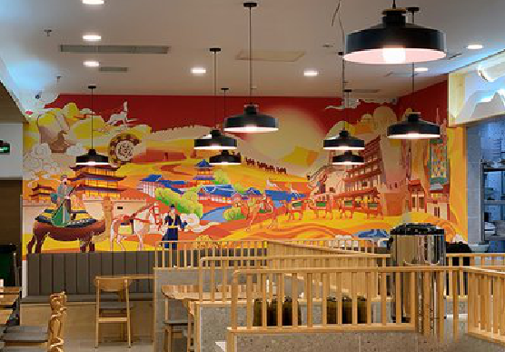 玉屏商业空间彩绘介绍。