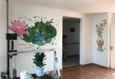 玉屏墙体彩绘相比墙纸的优势。