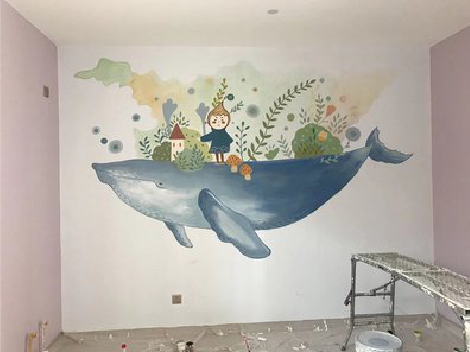 玉屏手绘墙的特点及优势。